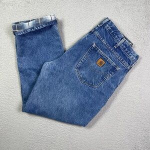 Vintage y2k Carhartt flannel lined jeans